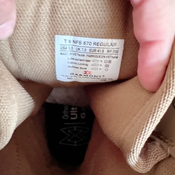 Men's combat Tan Tactical Boots - Picture 10 of 11